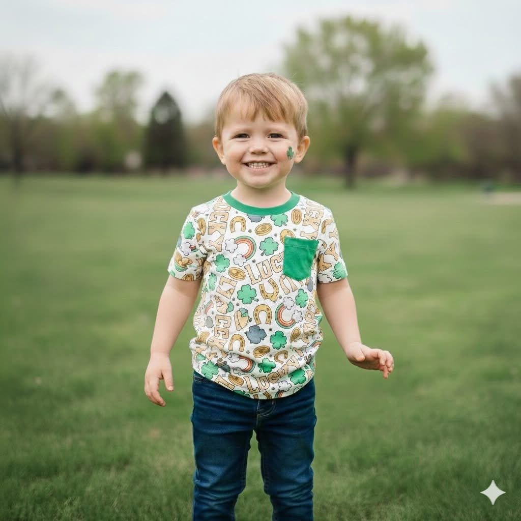 Lucky Me! Boys Top - Olive&Coop Boutique