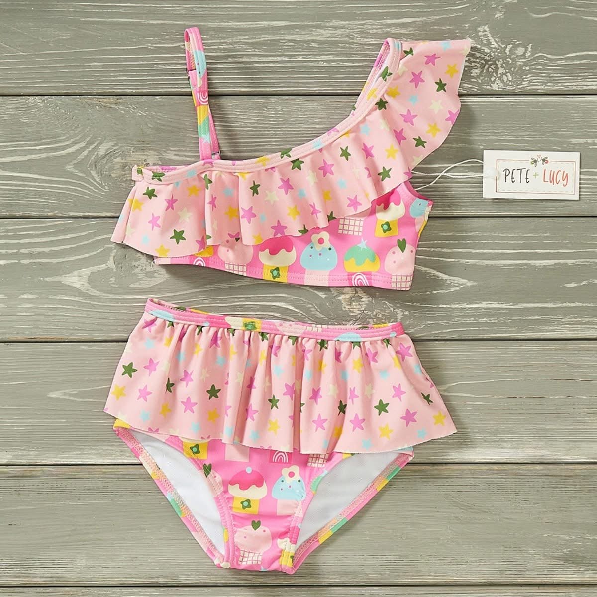 2 Piece Cute as a Cupcake Swimsuit - Olive&Coop Boutique
