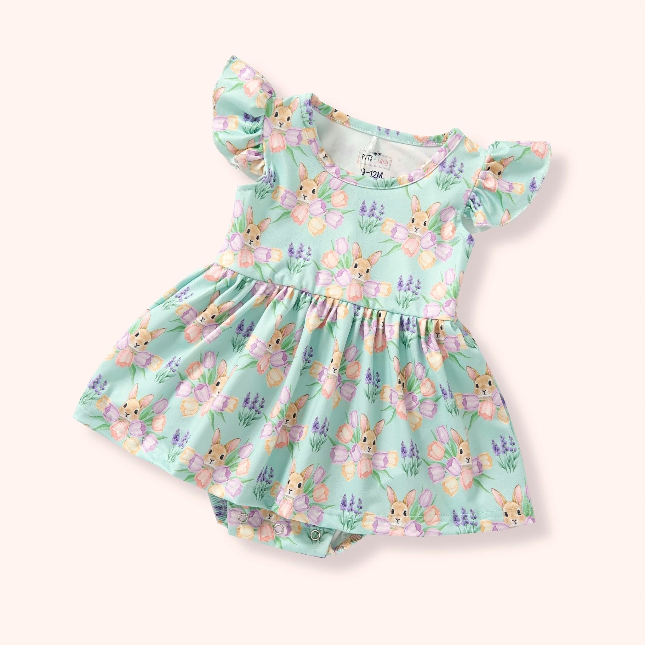Bunny Bouquet Romper - Olive&Coop Boutique