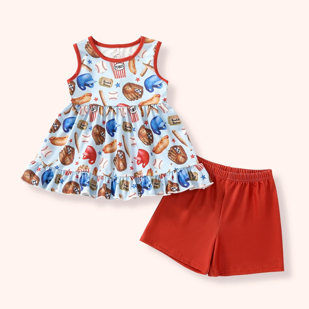Baseball Life Short Set - Olive&Coop Boutique