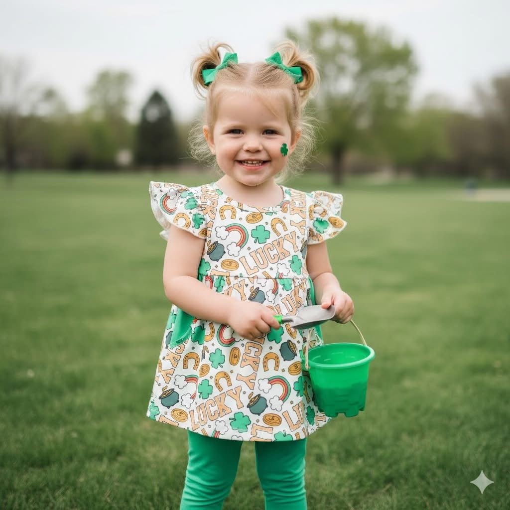 Lucky Me! Pant Set - Olive&Coop Boutique