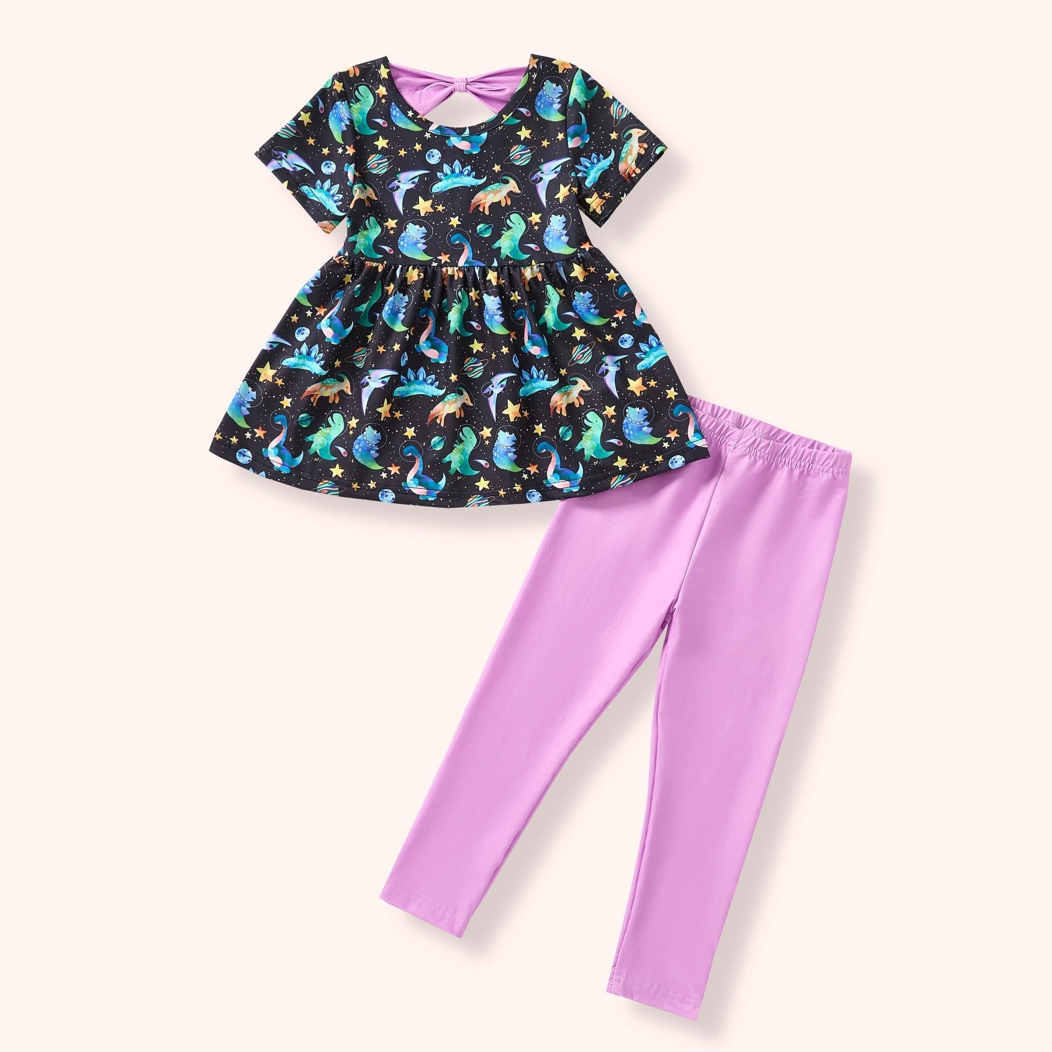 Space Dinos Collection Pant Set - Olive&Coop Boutique