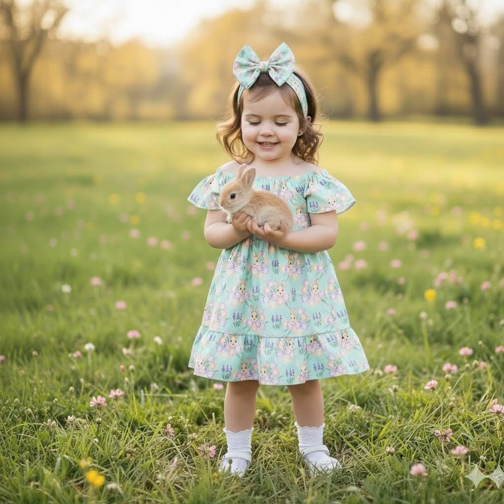 Bunny Bouquet Dress - Olive&Coop Boutique